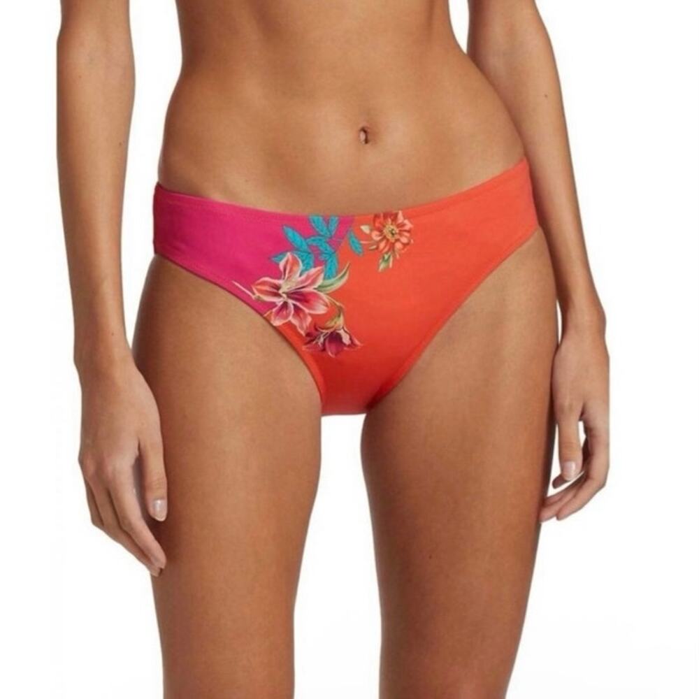 Johnny Was NWT Tropical Floral Lucy Hipster Bikini Bottom Swimsuit XS
